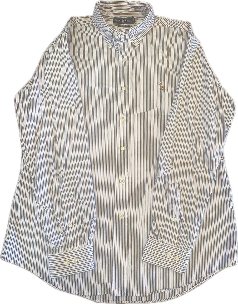 Polo Ralph Lauren Men’s Custom Fit Striped Button Down Shirt 16 1/2 34/35